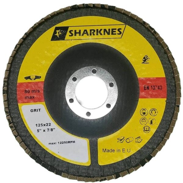 SHARKNES TARCZA LISTKOWA 125 120 CERAMIKA CZERWONA - obrazek 2