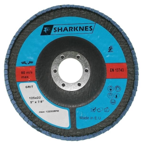 SHARKNES TARCZA LISTKOWA 125  40 CYRKON NIEBIESKA - obrazek 2