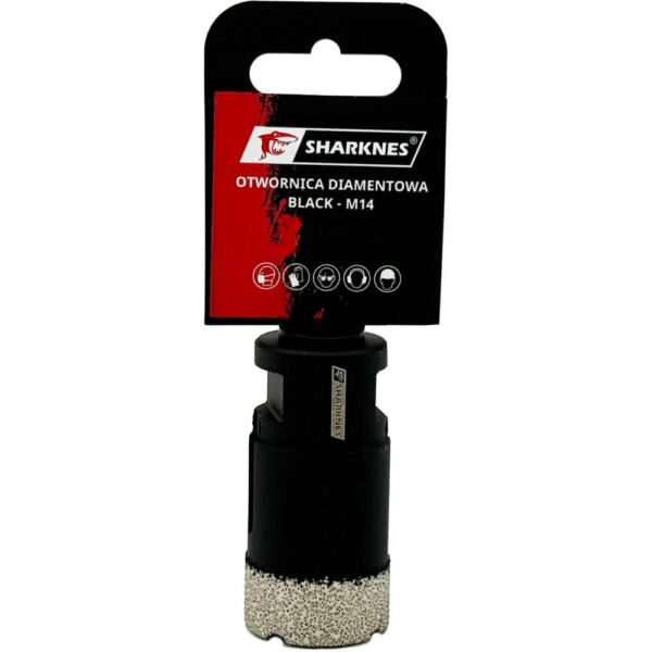 SHARKNES OTWORNICA DIAM. BLACK M14  85mm SH-20369 - obrazek 2